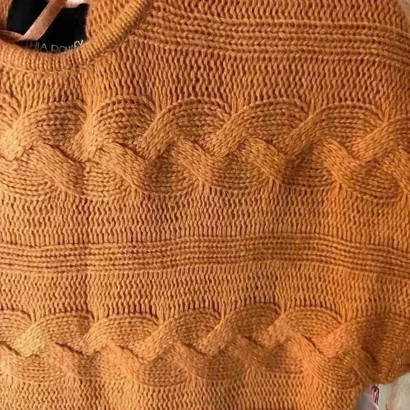 Cynthia Rowling cableknit sweater rust color sz L - Picture 5 of 5